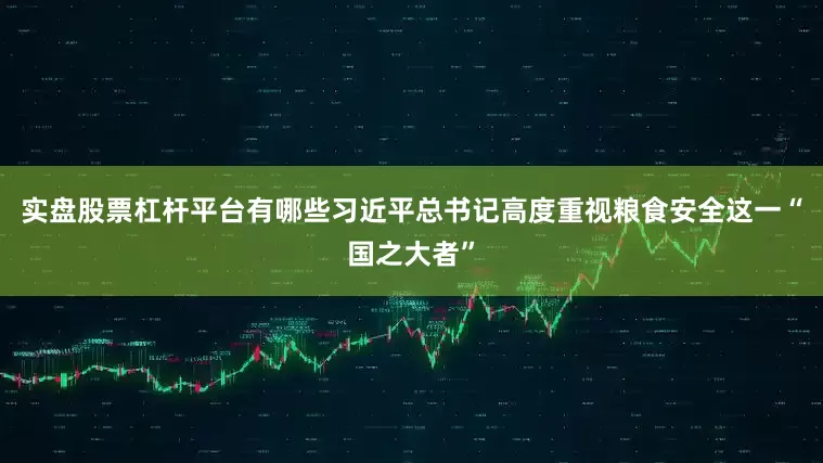 实盘股票杠杆平台有哪些习近平总书记高度重视粮食安全这一“国之大者”
